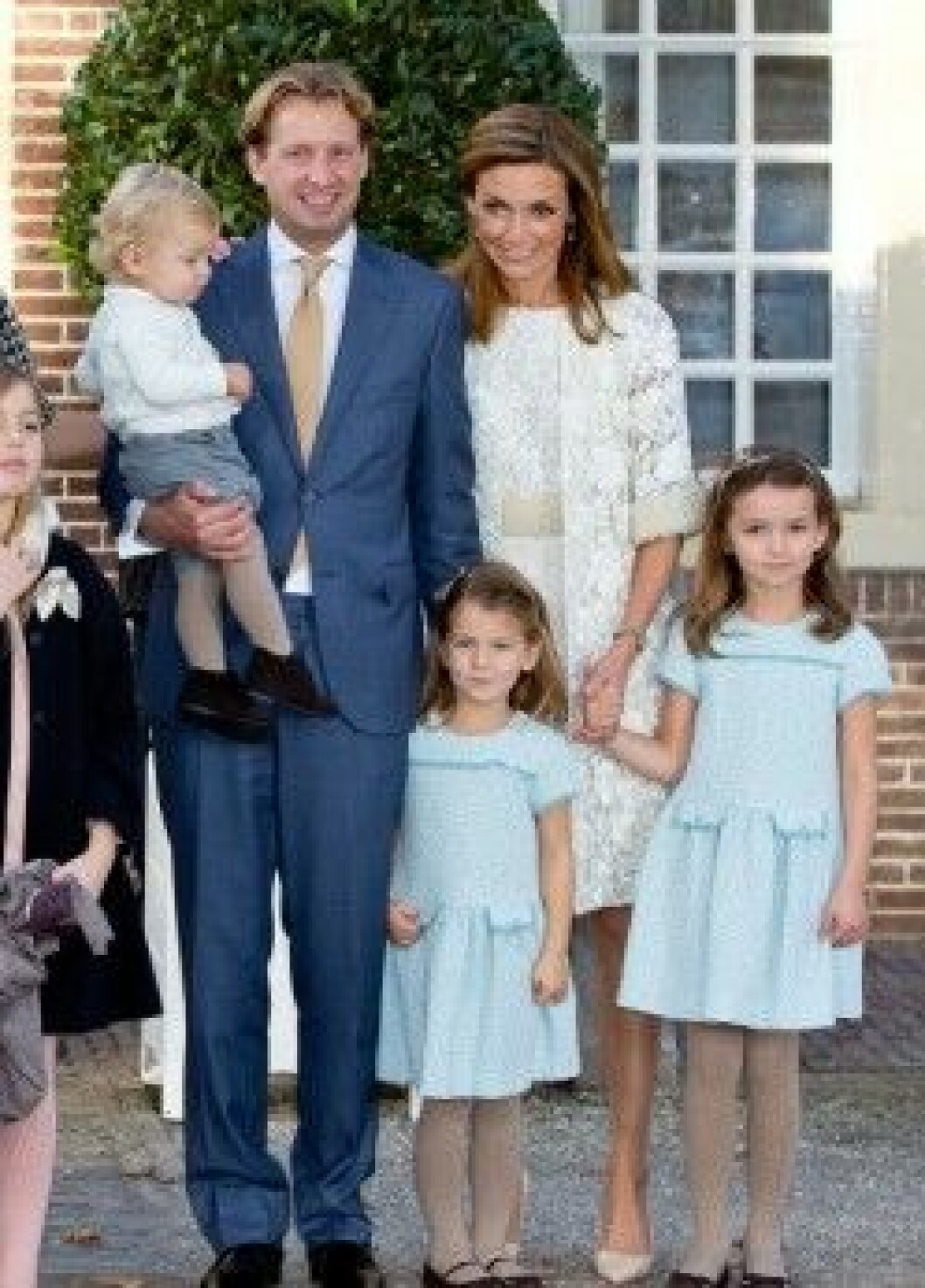 Christening of Willem Jan, son of Prince Floris and Princess Aimee at Palace Het Loo in Apeldoorn
