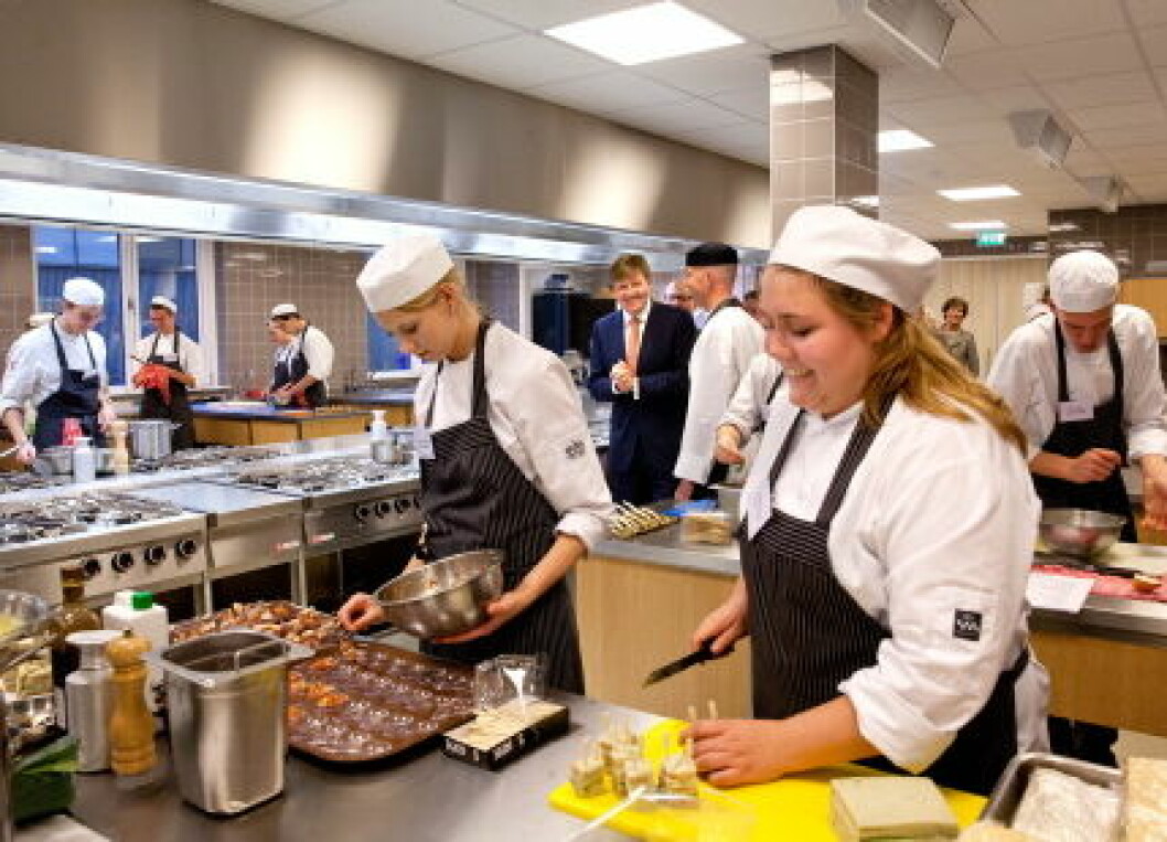 King Willem-Alexander attends the opening of the education park Ezinge in Meppel.