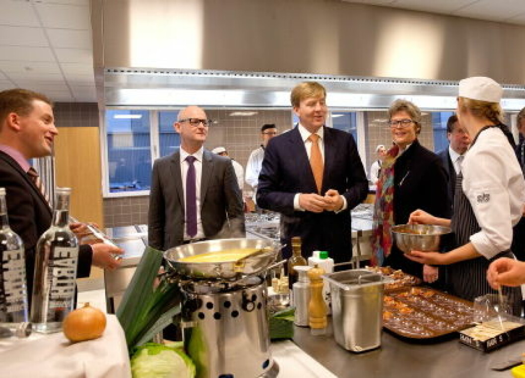 King Willem-Alexander attends the opening of the education park Ezinge in Meppel.