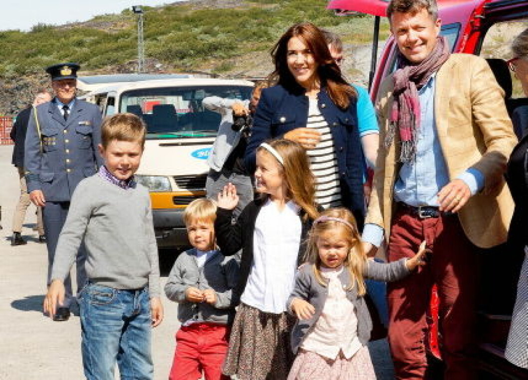 Danish crown prince couple with family in Greenland