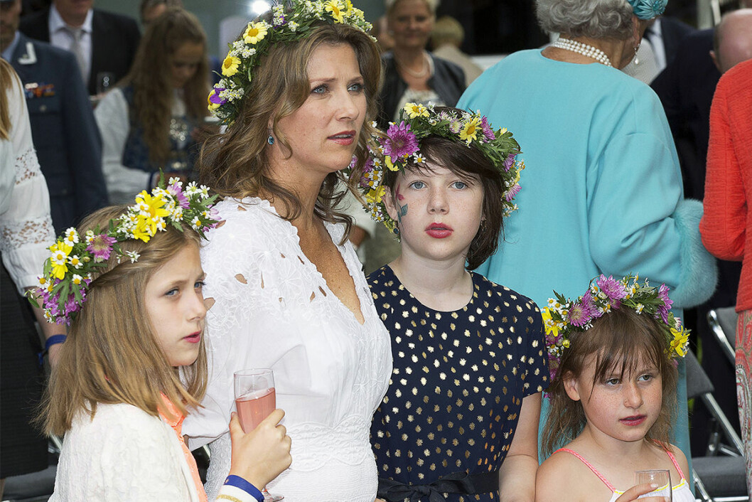 Märtha-Louise och Ari Behns tre små söta flickebarn, Maud Angelica, Leah Isadora och Emma Tallulah.