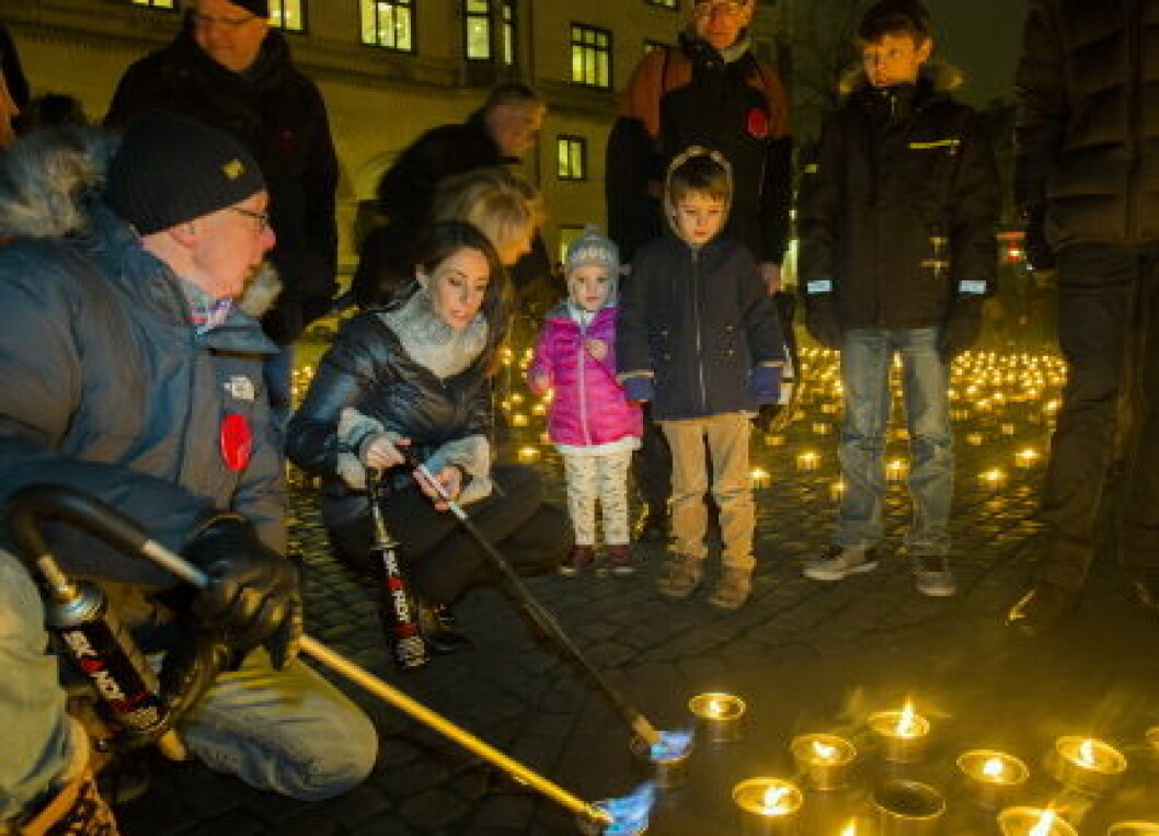 HRH Princess Marie attends World AIDS Day with her children