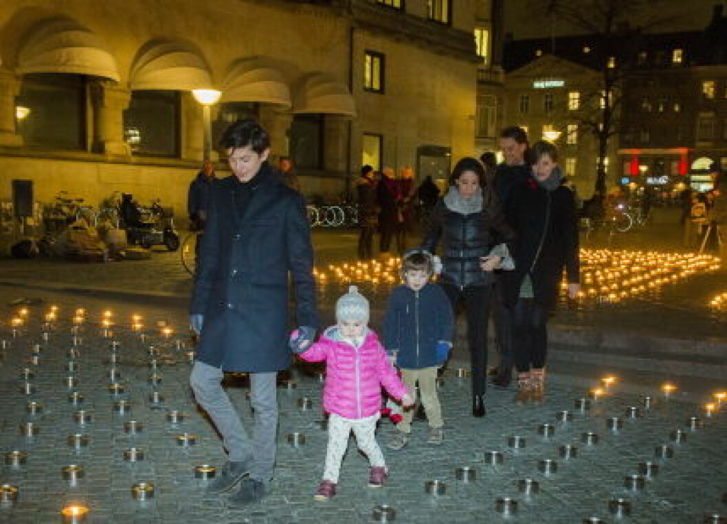 HRH Princess Marie attends World AIDS Day with her children