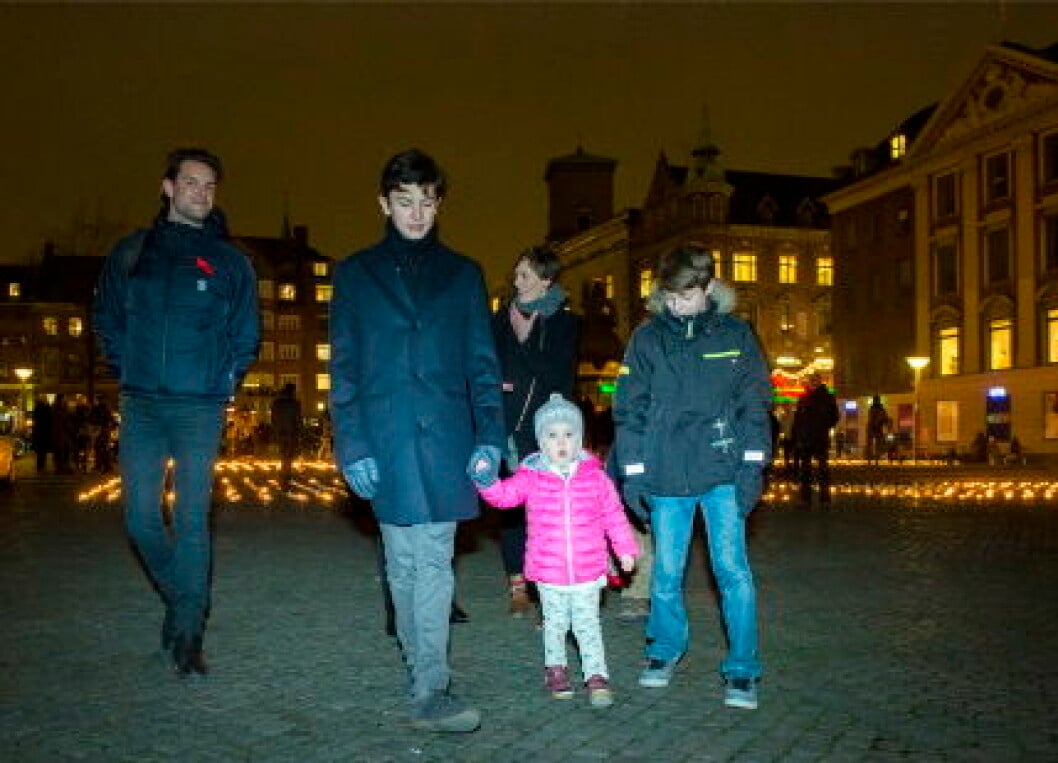 HRH Princess Marie attends World AIDS Day with her children