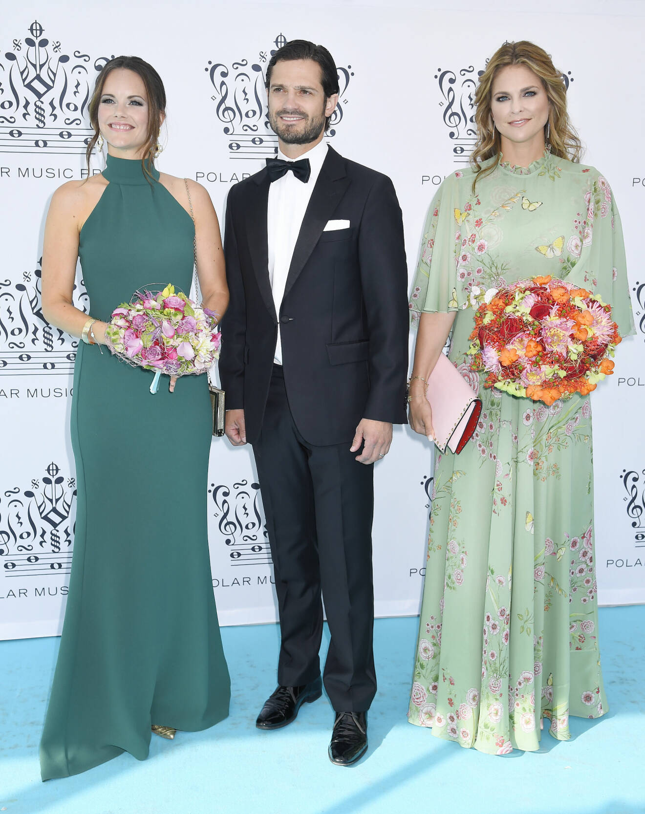 Prinsessan Sofia, prins Carl Philip och prinsessan Madeleine på Polarpriset 2018.