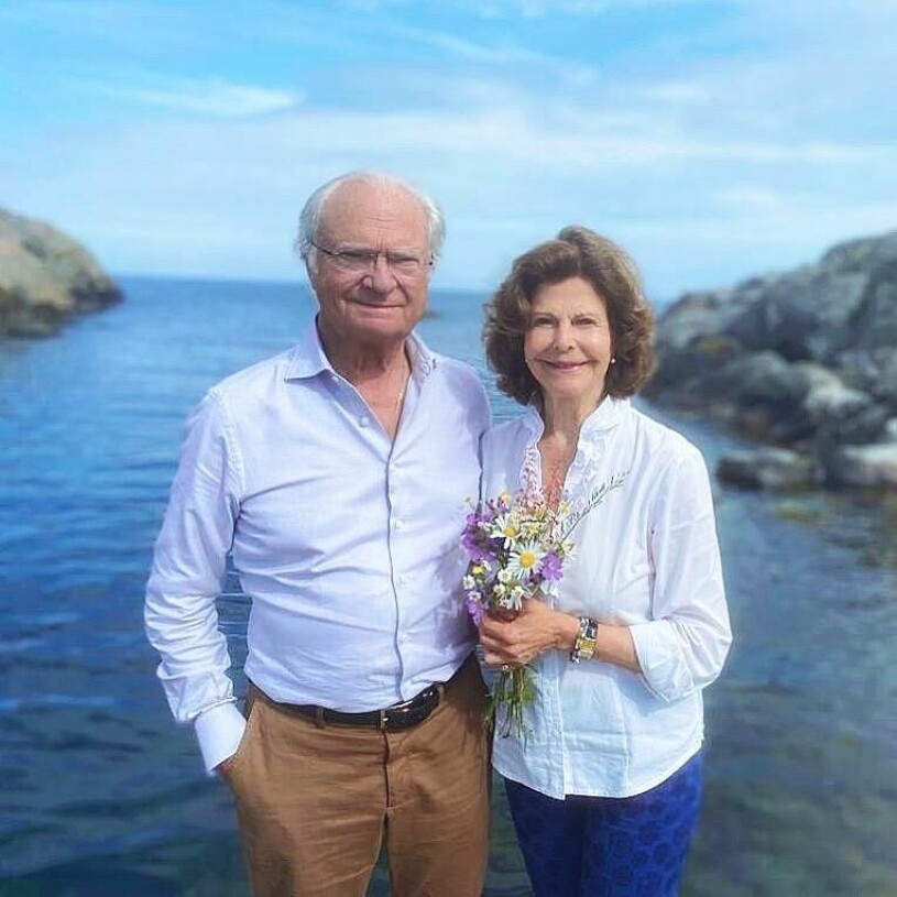 Så somriga – och så privata! Kungen och drottning Silvia privat