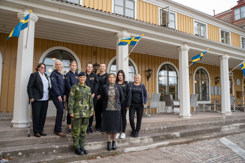 Lunchen intogs här på det 100-årsjubilerande Soldathemmet. Kronprinsessan Victoria Soldathemmet K3 Karlsborg