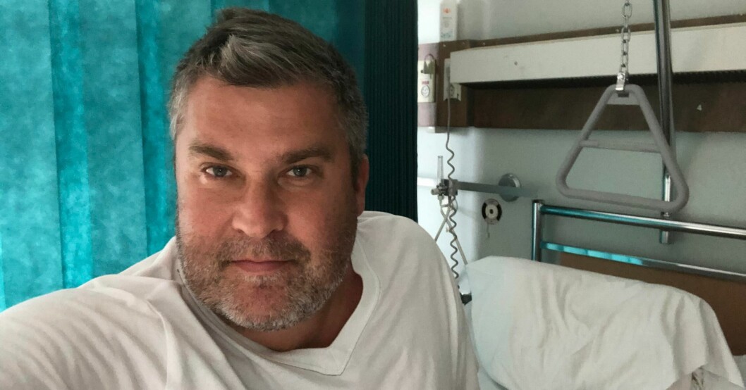 Marcus Noterius på sjukhuset