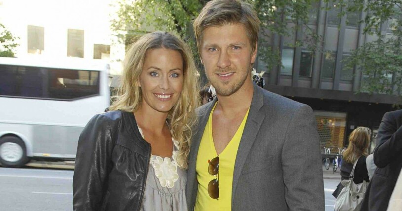 Linus Wahlgren med ex-hustrun Jessica. <em><strong>FOTO: Jonas Hessman/ TT</strong></em>