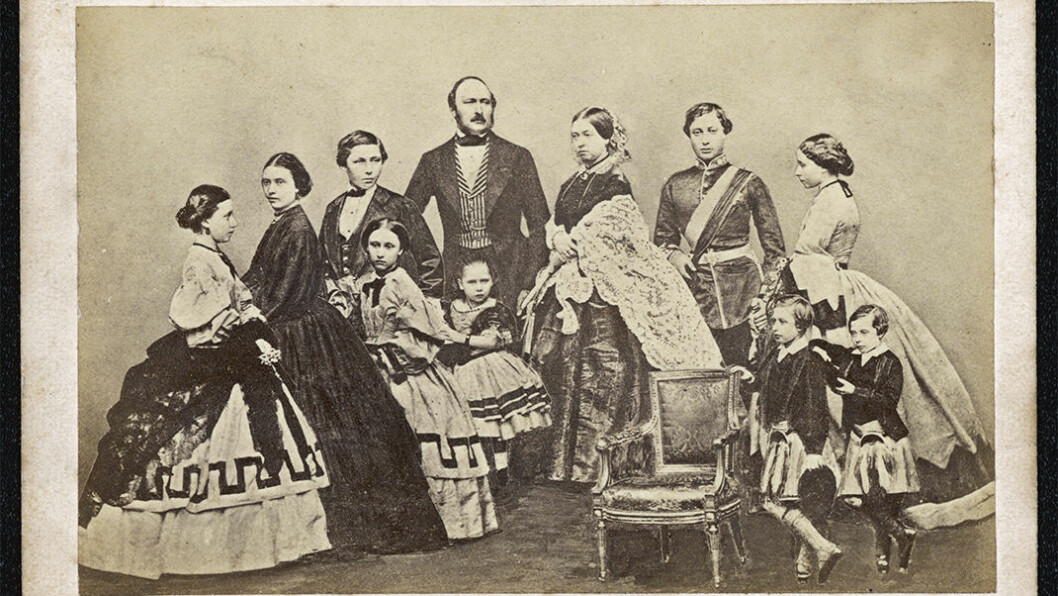 Drottning Victoria med Albert och familj.