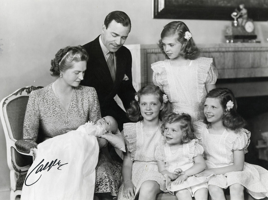 Prinsessan Sibylla med familj