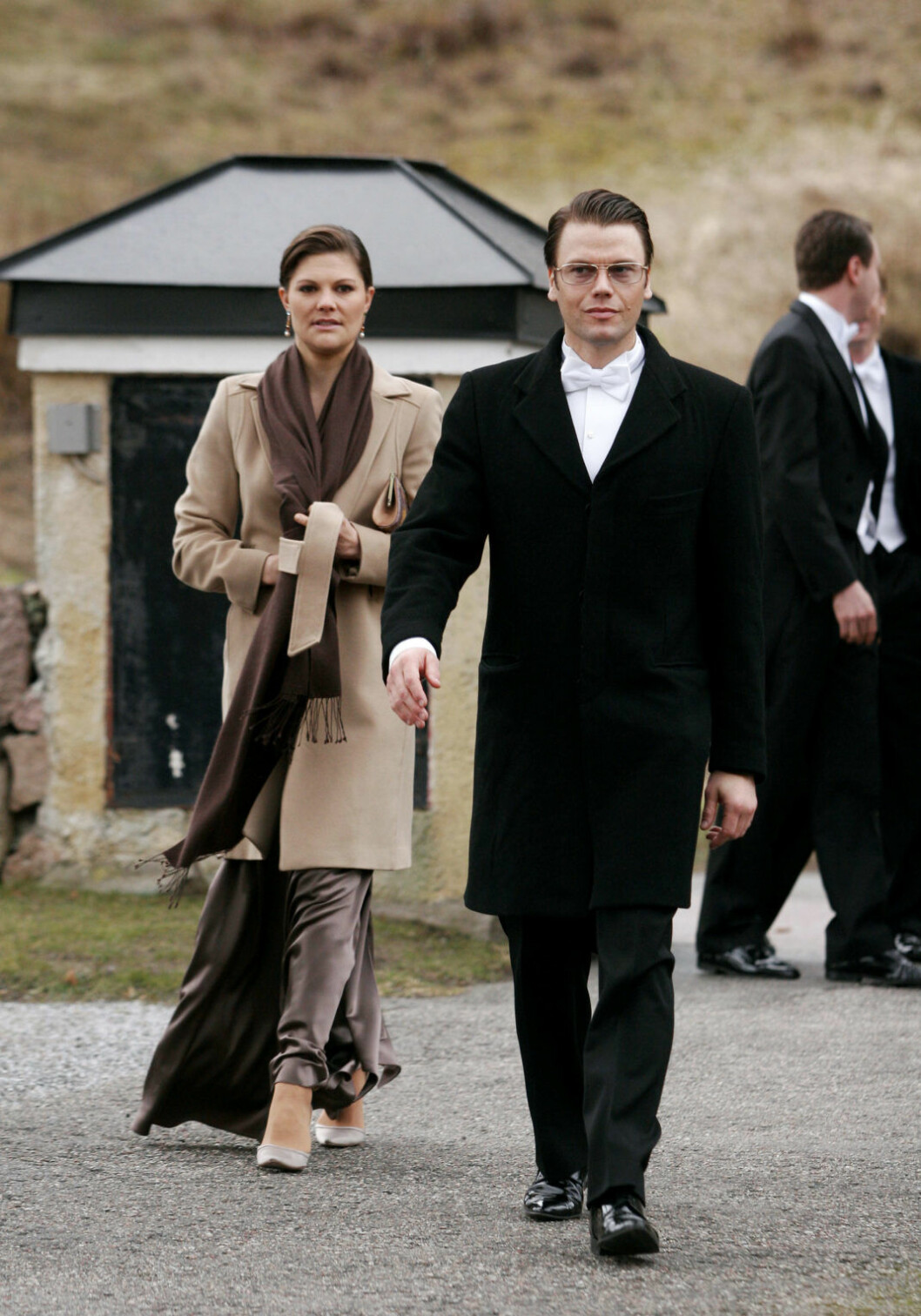 Som så många gånger tidigare kom kronprinsessan Victoria och Daniel Westling till goda vänners bröllop. kronprinsessan Victoria och Daniel Westling