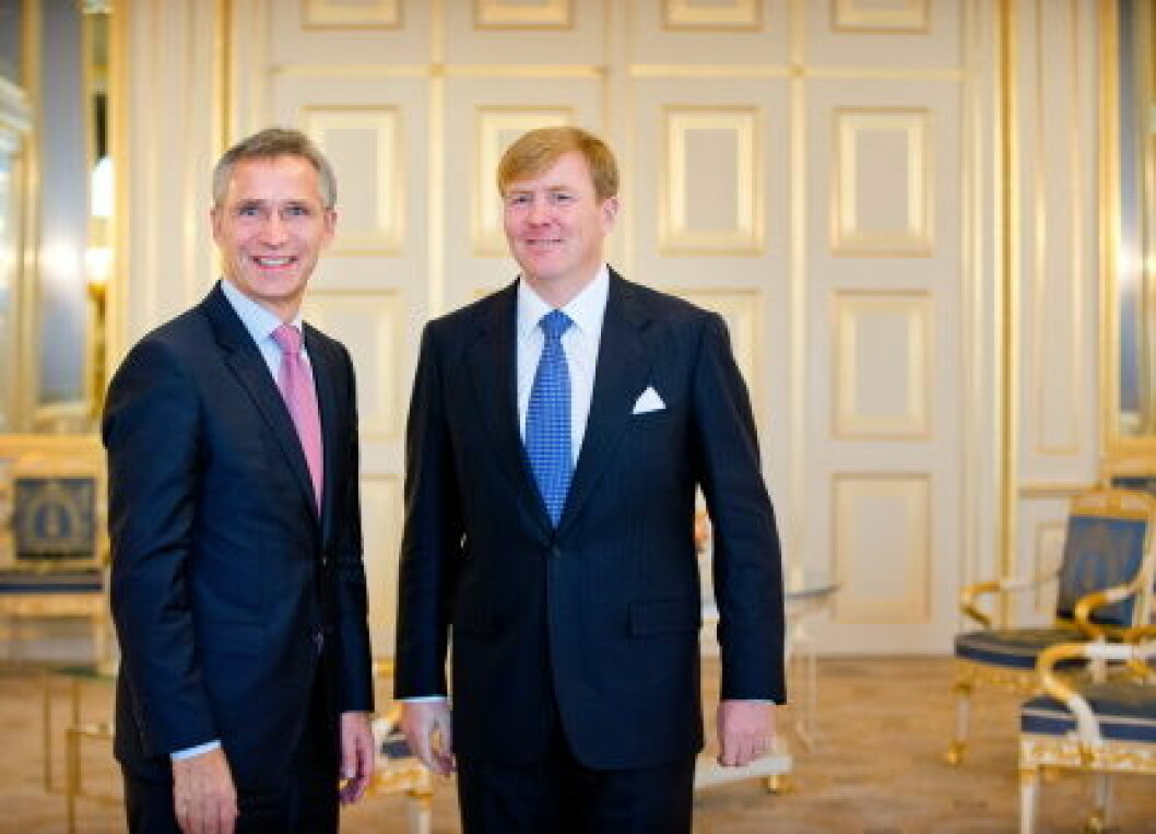 King Willem-Alexander receives Jens Stoltenberg - The Hague