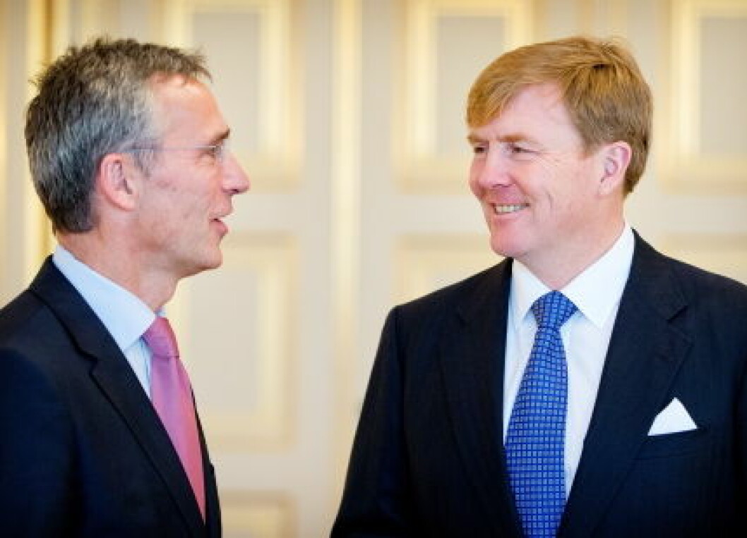 King Willem-Alexander receives Jens Stoltenberg - The Hague