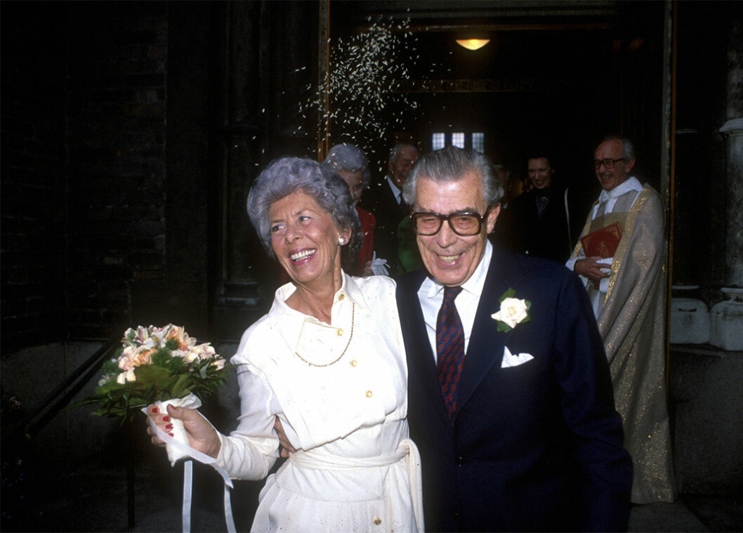 Carl Johan Bernadotte var över 70 när han gifte sig med sin Gunnila men de hann ändå få 25 lyckliga år tillsammans.