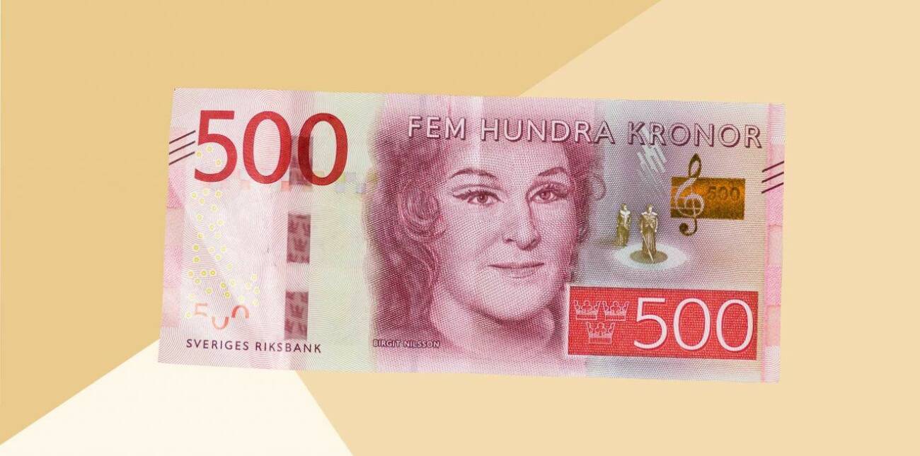 Numer pryder Birgit Nilssons ansikte de svenska 500-kronorssedlarna