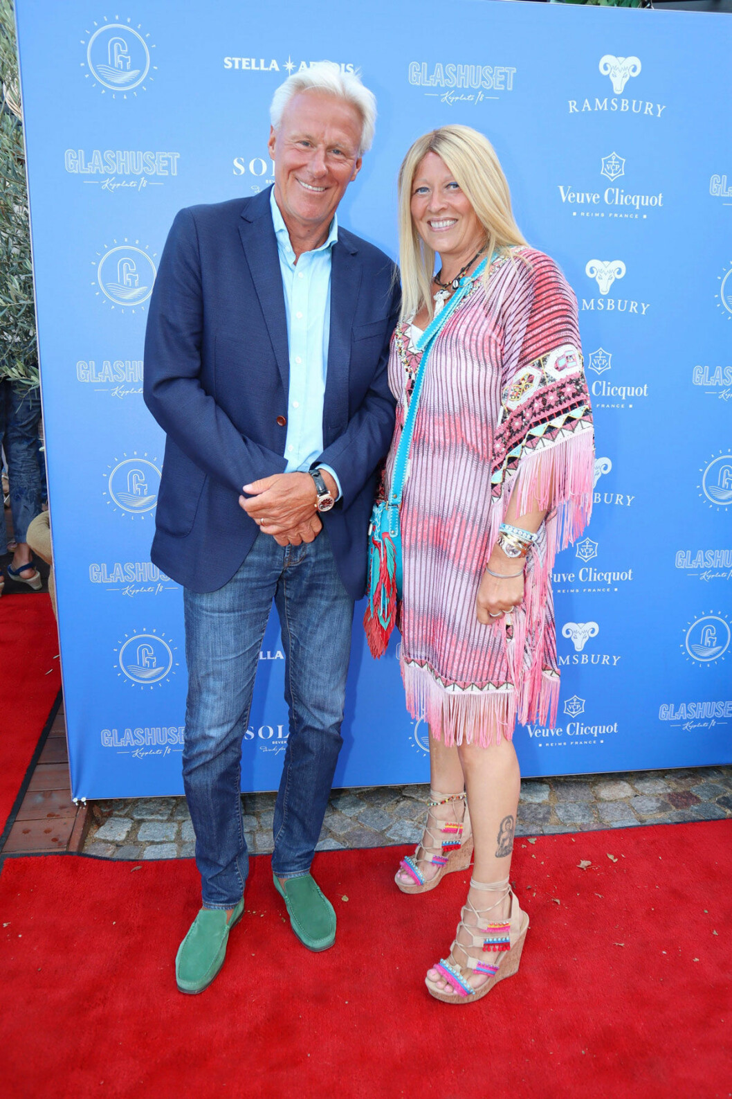 Sommarsnygga! Tennislegendaren Björn Borg med hustrun Patricia.