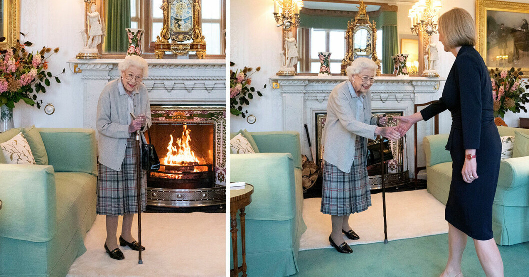 Här möter drottning Elizabeth Storbritanniens nya premiärminister – efter virala klippet