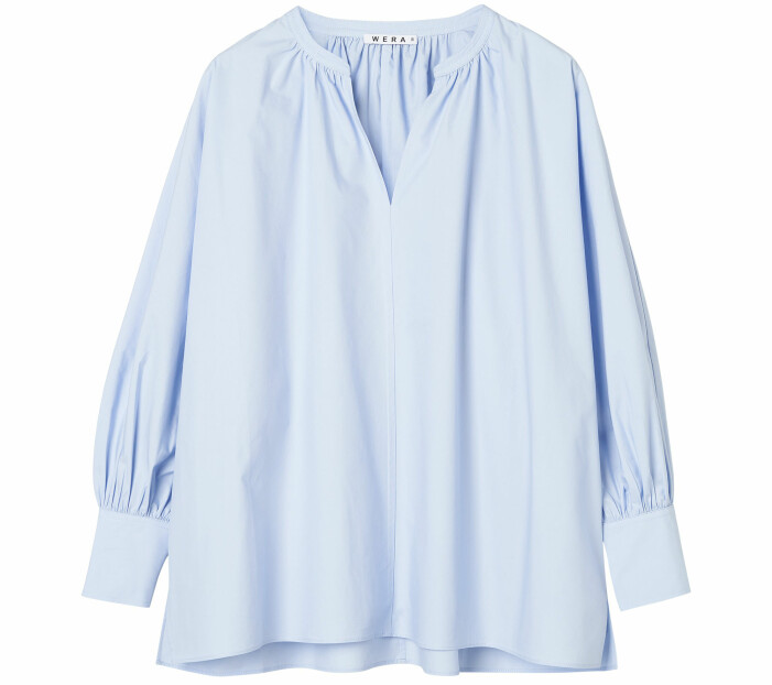 blå blus