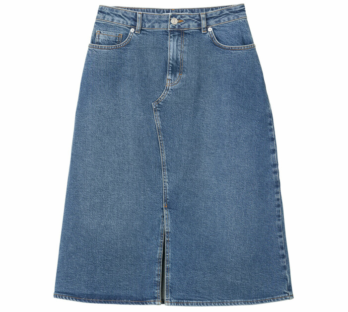 jeanskjol slits fram