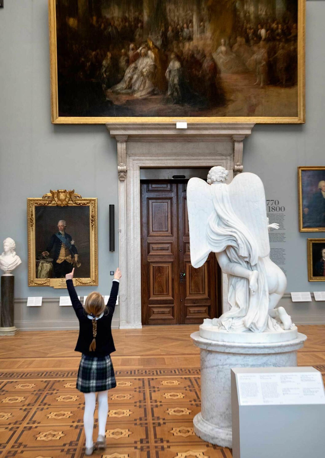 Prinsessan Estelle på Nationalmuseum i Stockholm.
