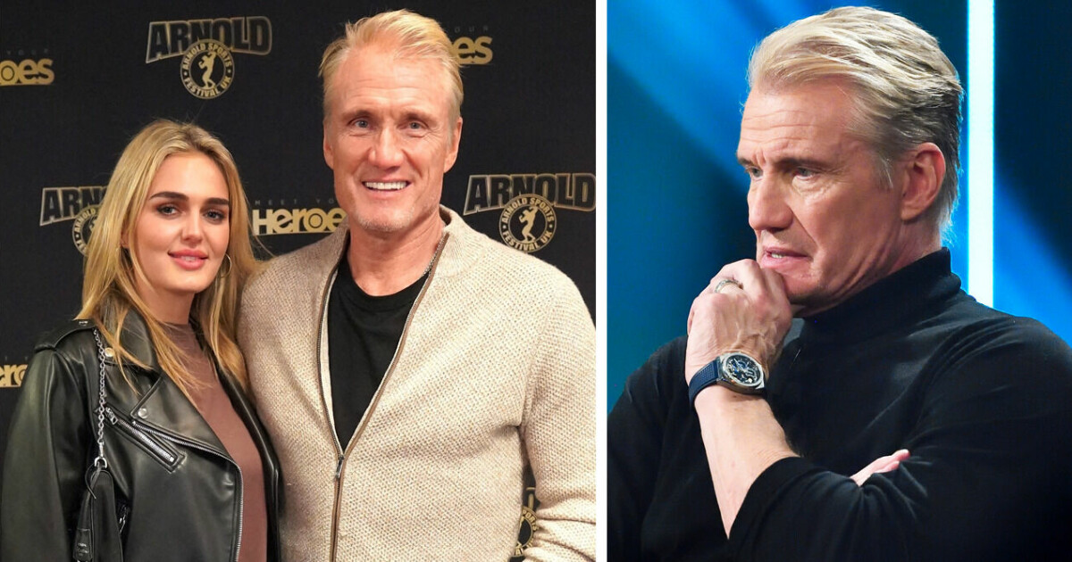 Dolph Lundgrens oväntade avslöjande – om 37 år yngre flickvännen