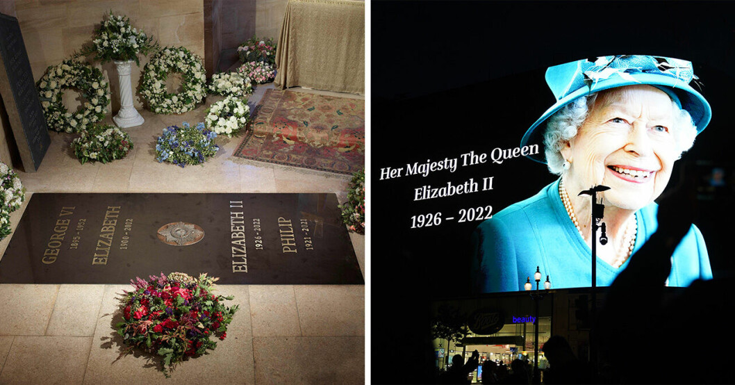 Här är drottning Elizabeths sista viloplats – Buckingham Palace visar upp gravstenen