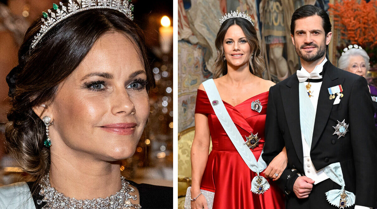 Prinsessan Sofias glam-chock under kungens middag – första bilderna från slottet!