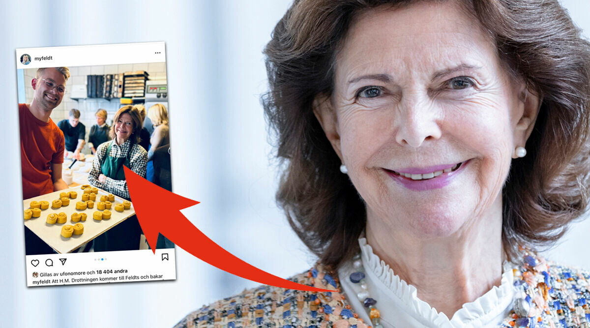 Här dyker drottning Silvia upp – på privat bakkurs hos TV-profilen!