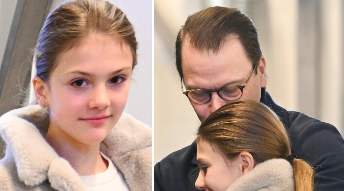 Tårdrypande ögonblicket mellan Estelle, 11, och Daniel – råkar fastna på bild