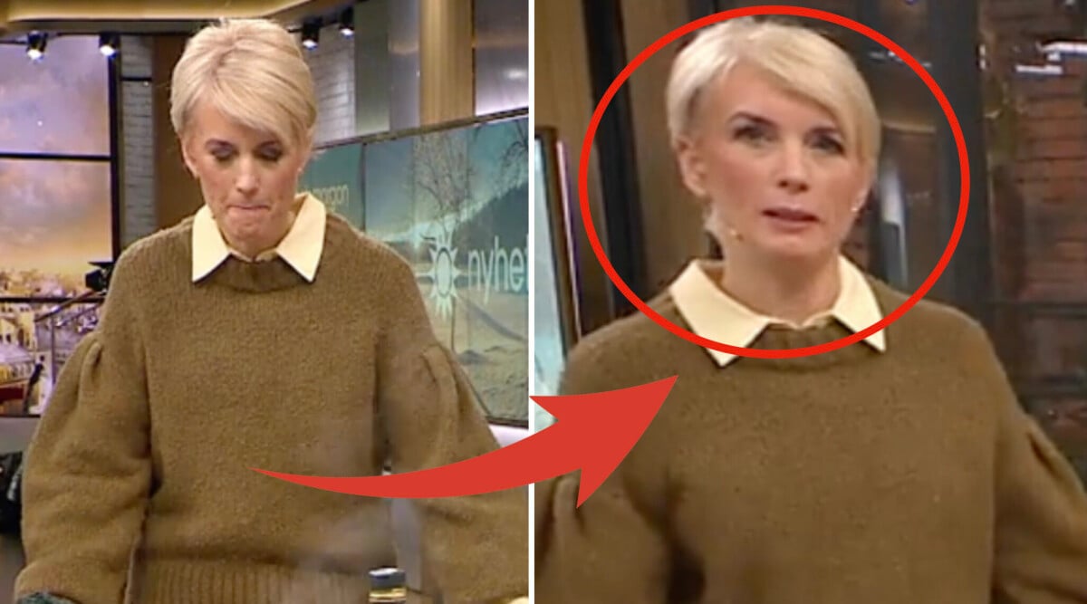 Jenny Strömstedts panik i direktsändning – hoppas tv-bilderna inte kommer ut