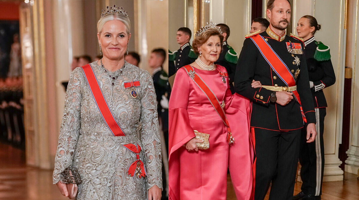 Mette-Marit och Sonja på galamiddag – se bilderna från slottet här!