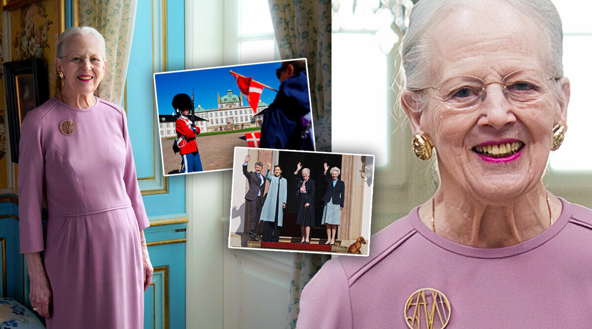 Festligt familjefirande för Margrethe – trots storbranden