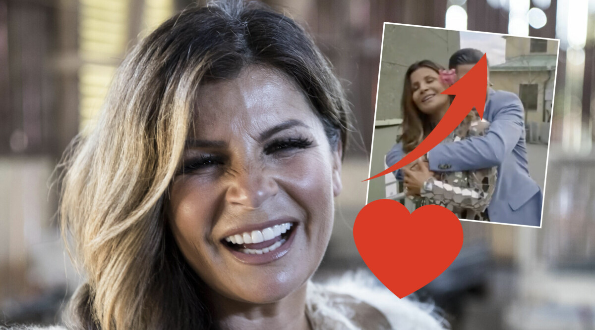 Carola tätt omslingrad med 26 år yngre kändismannen – kommer med kärleksbesked!