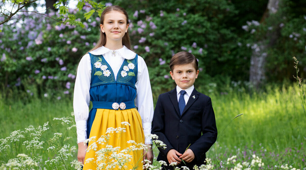 Nya bilden från Haga! Estelle och Oscar kickstartar firandet