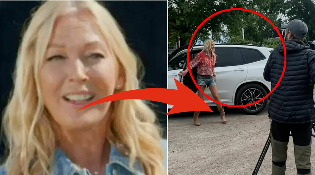 Linda Lindorff smygfilmad under tv-inspelningen – beteendet bakom kulisserna