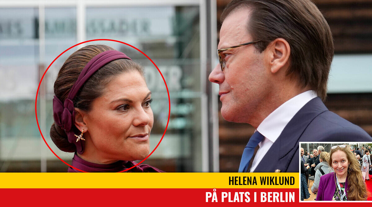 Oj! Victoria i pinsam klädkrock mitt på festen – nya bilderna från Berlin visar