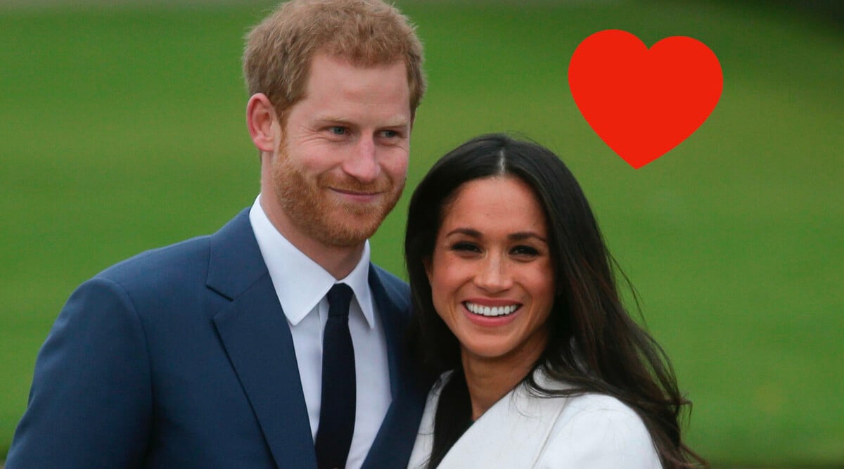 Bilden som visar upp Meghan och Harrys babylycka sprids