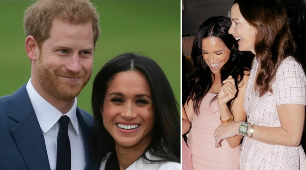 Meghan Markle firar babylyckan – och strålar rosa!