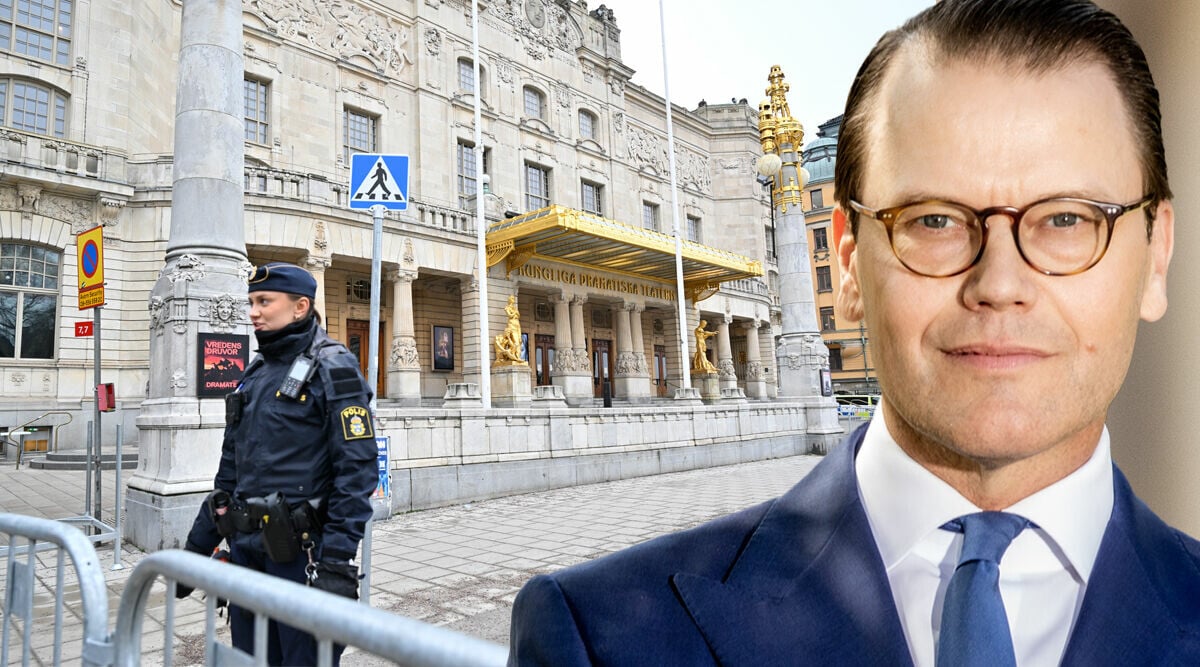 Prins Daniel på Dramaten – med extra polisbevakning