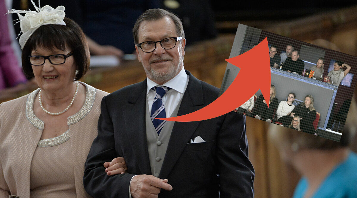 Här dyker farfar Olle upp med barnbarnen – för första gången på flera år!