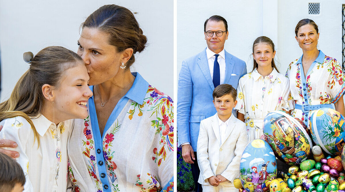 Så firar kronprinsessfamiljen påsken – se nya bilderna från kusinmyset!
