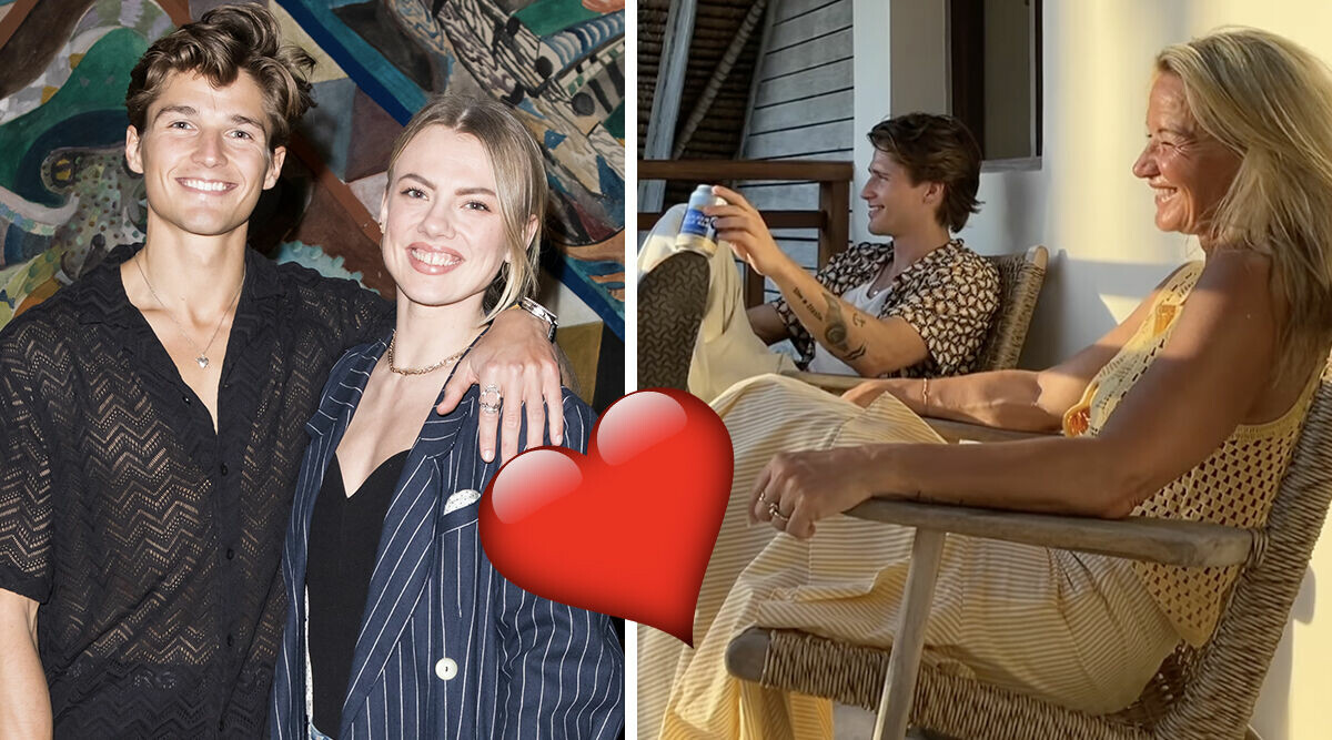 Filip och Linn visar upp lyckan – framför Kristin Kaspersen