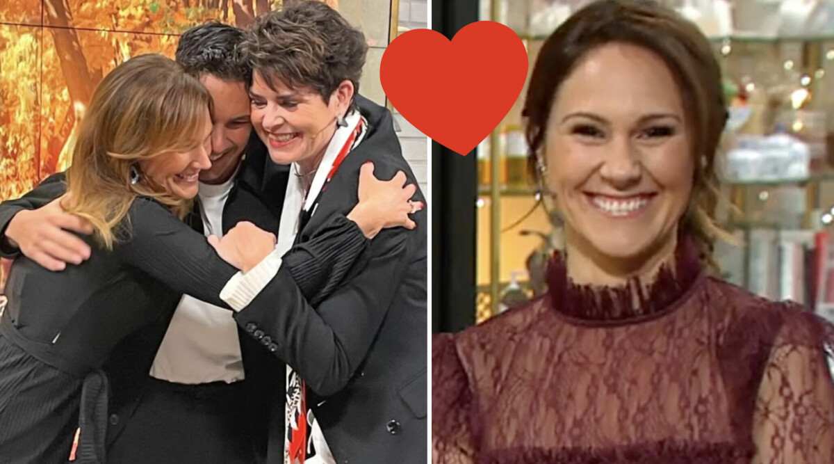 Maria Forsblom berättar om växande familjen – gratuleras av tittarna!