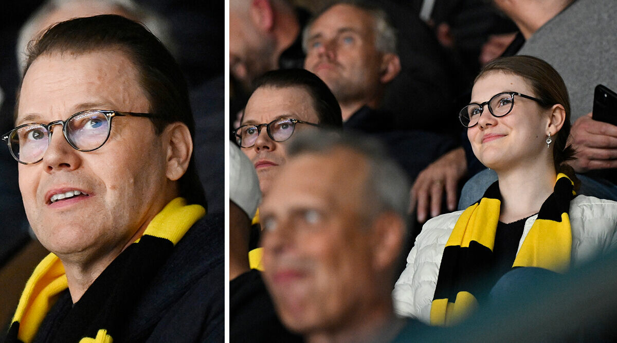 Daniel och Estelle på plats i hockeyarenan – så tillbringar de fredagskvällen!