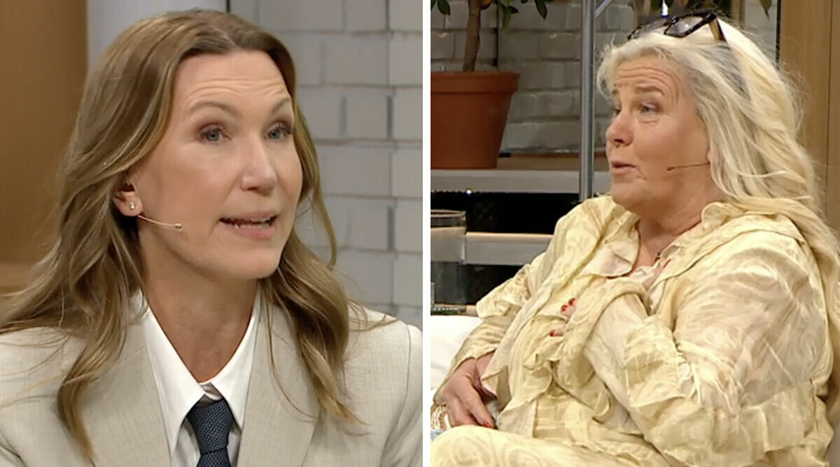 Här brister det för Mia Parnevik i Nyhetsmorgon – Jesper får rycka in
