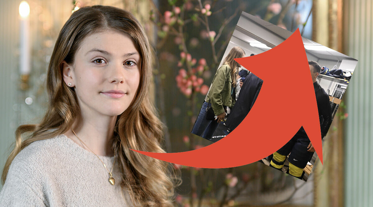 Här överaskar Estelle, 13, alla – se bilden från oväntade besöket!