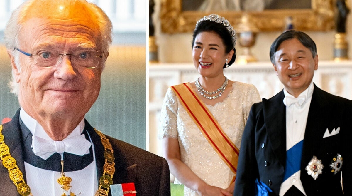 Hovet: Kungen på middag med Japans kejsare