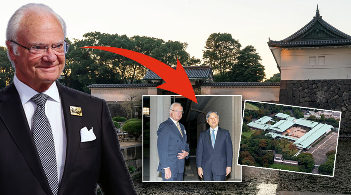 Kungen hemma hos Japans kejsare: ”En privat middag”