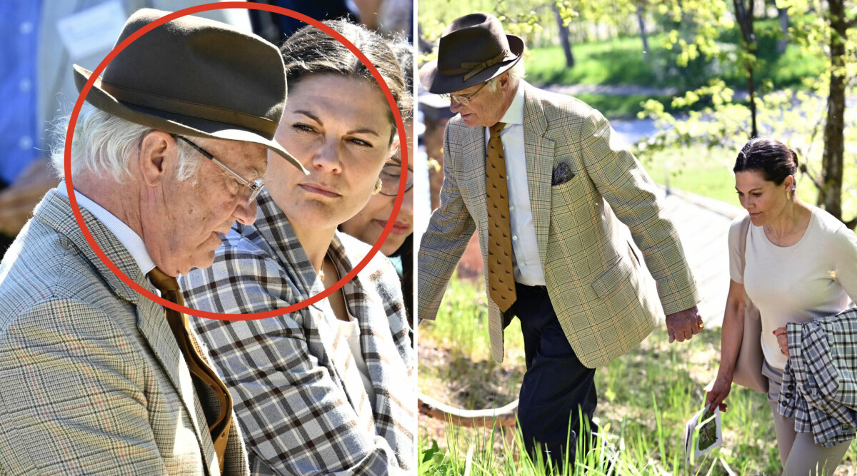 Kungen och Victoria oeinga – kan inte dölja det på jobbuppdraget